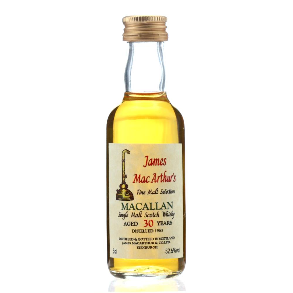 Macallan 1963 James MacArthur 30 Year Old Miniature