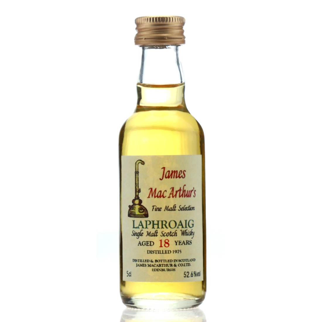 Laphroaig 1975 James MacArthur's 18 Year Old Miniature