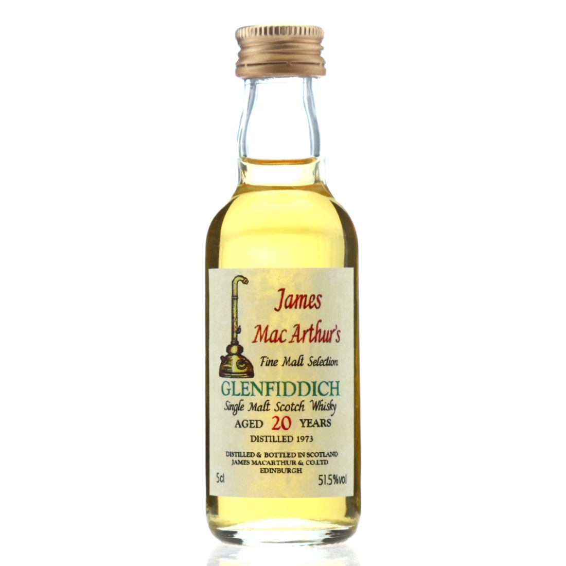 Glenfiddich 1973 James MacArthur 20 Year Old Miniature