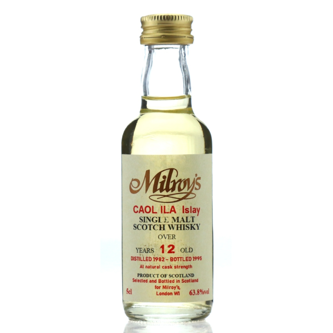 Caol Ila 1982 Milroy's 12 Year Old Miniature