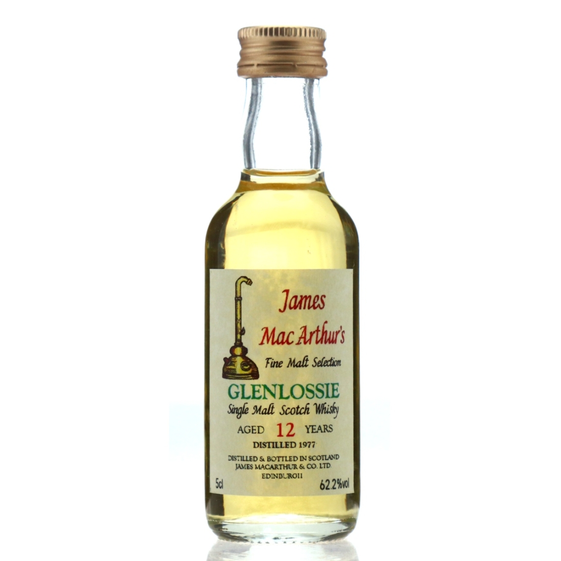 Glenlossie 1977 James MacArthur 12 Year Old Miniature
