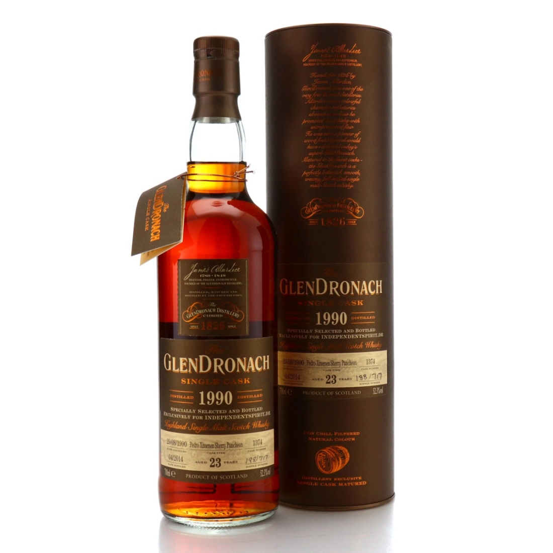 Glendronach 1990 Single PX Cask 23 Year Old #1374