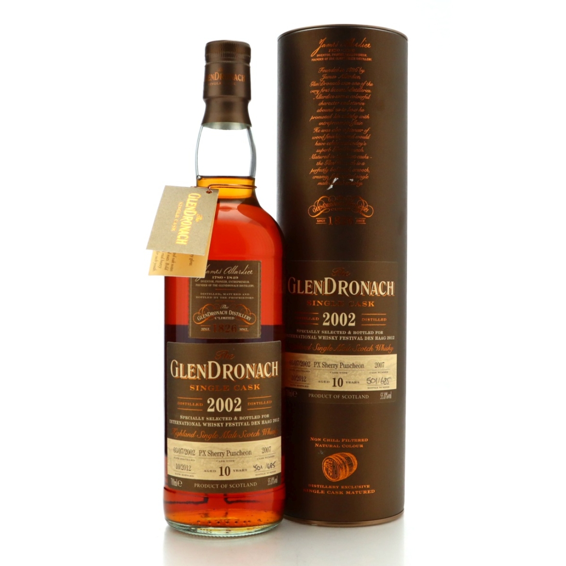 Glendronach 2002 Single PX Cask 10 Year Old #2007 / Whisky Festival Den Haag 2012