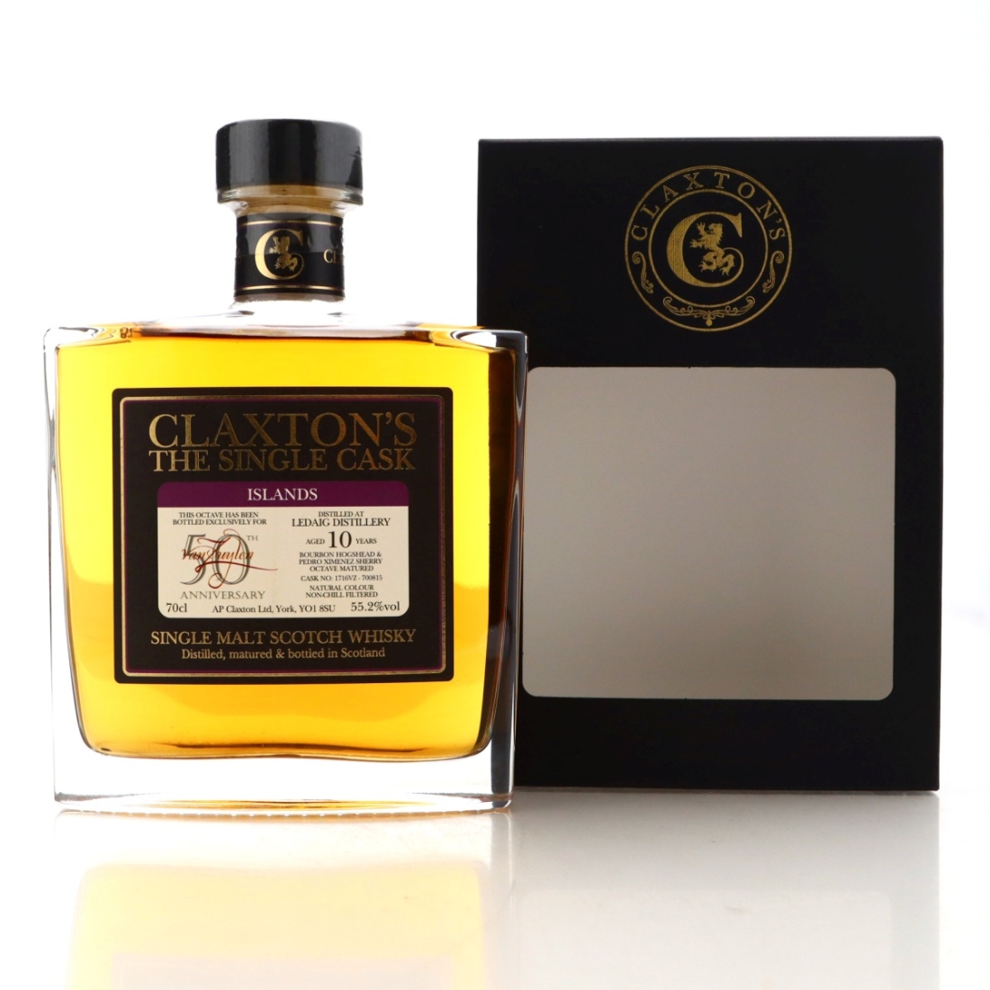 Ledaig 10 Year Old Claxton's / Van Zuylen 50th Anniversary