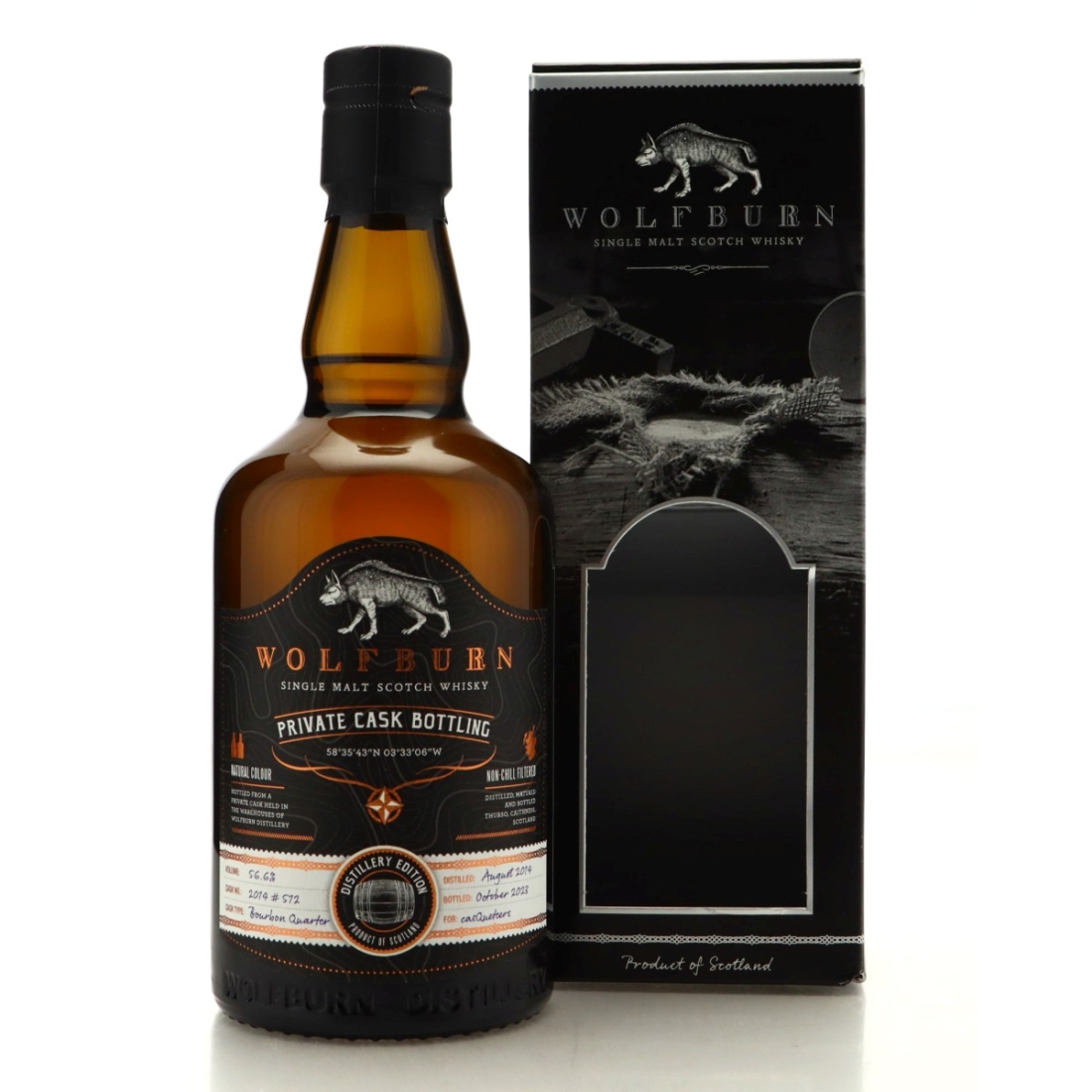 Wolfburn 2014 Private Bottling / CasQueteers