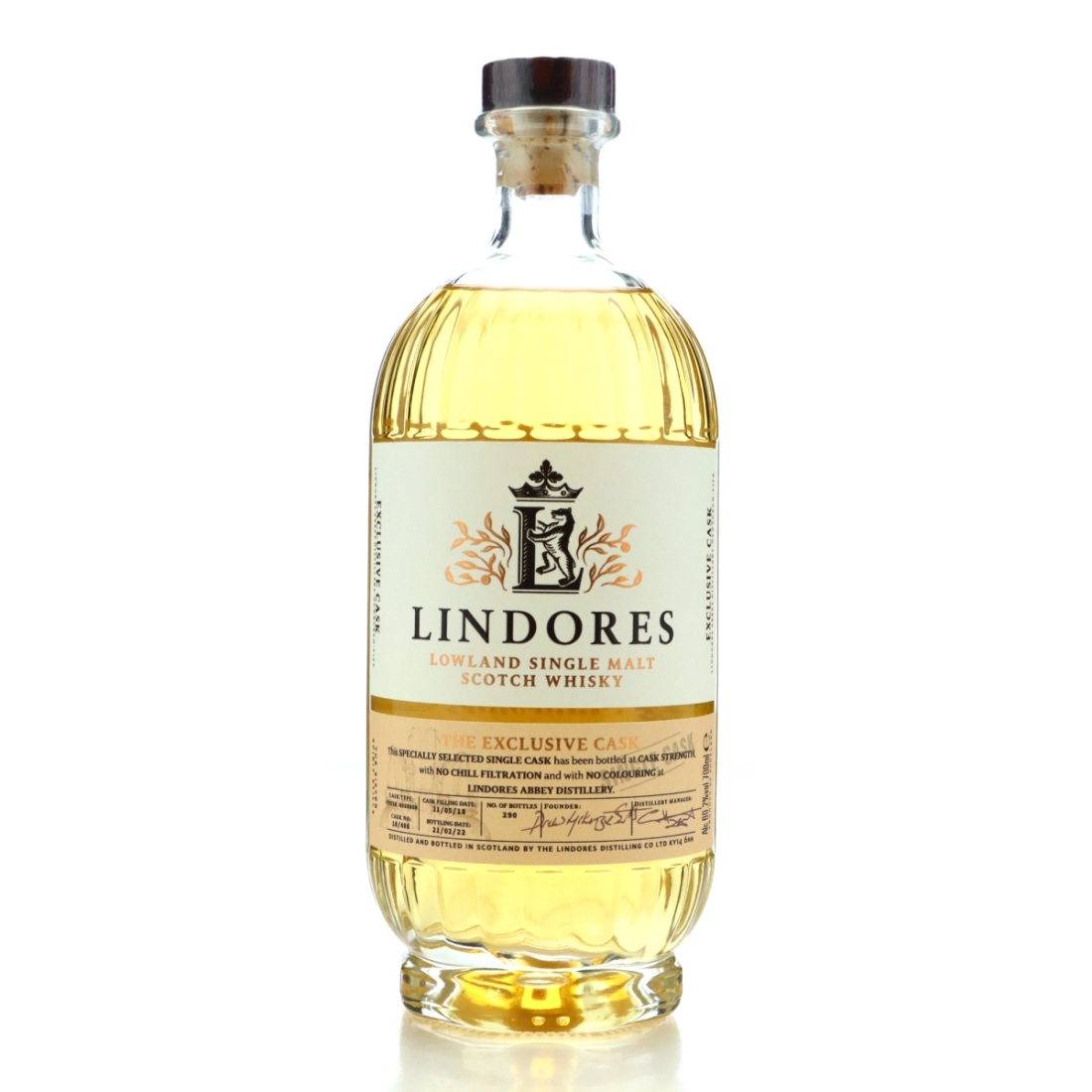 Lindores 2018 Single Bourbon Cask #408 / Whisky Import