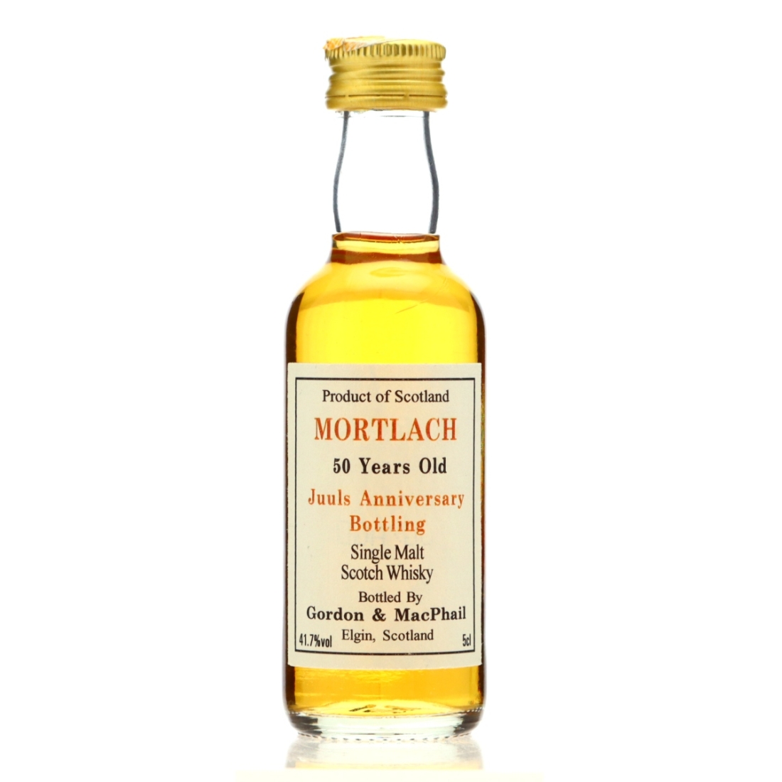 Mortlach 50 Year Old Gordon and Macphail Miniature 5cl
