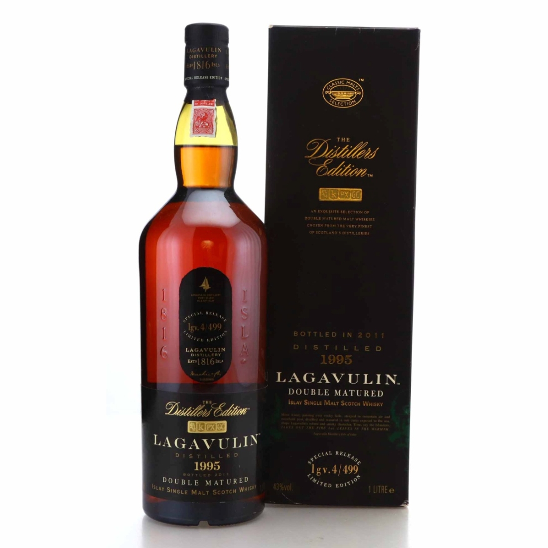 Lagavulin 1995 Distillers Edition lgv.4/499 1 Litre