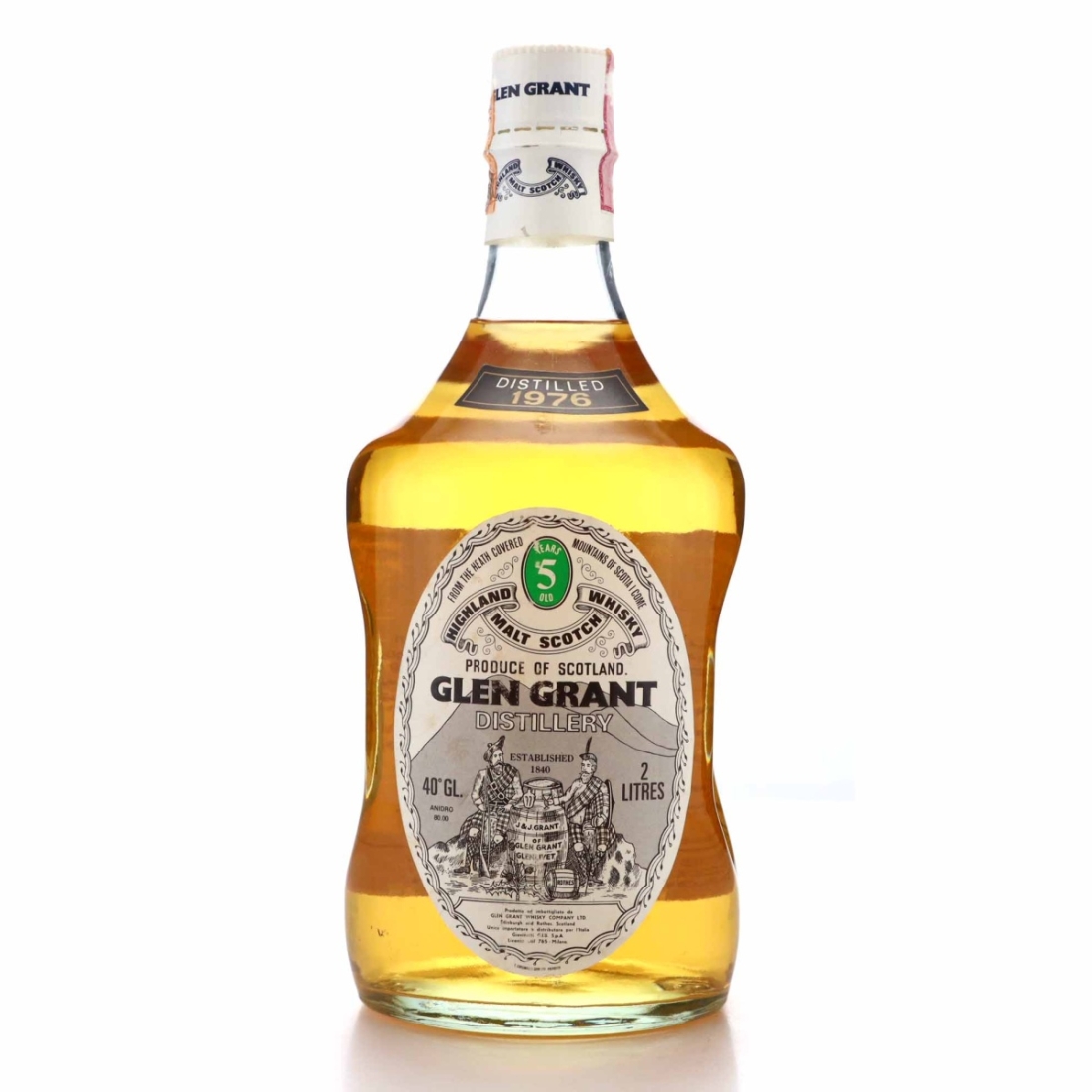 Glen Grant 1976 5 Year Old 2 Litre / Giovinetti Import