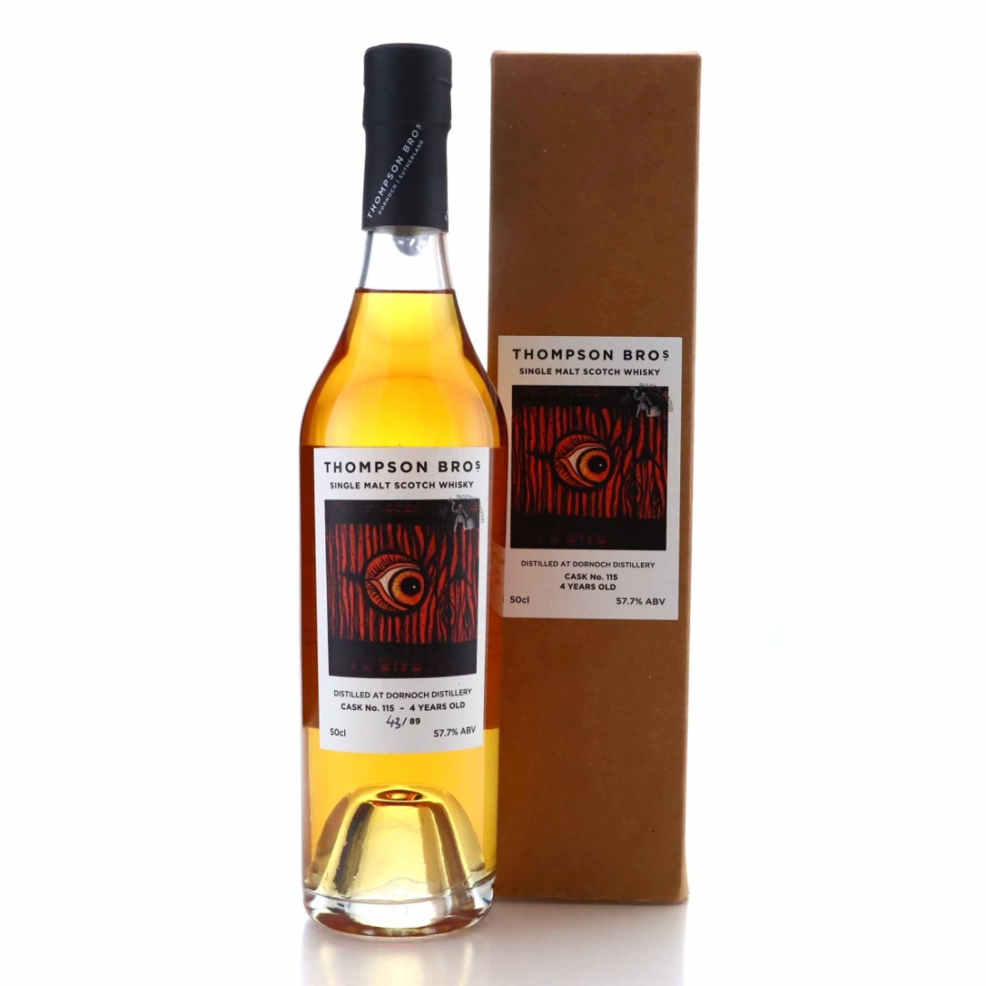 Dornoch 2018 Single Bourbon Cask 4 Year Old #115 50cl