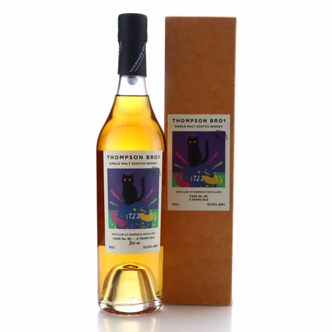 Dornoch 2018 Single Bourbon Cask 4 Year Old #90 50cl