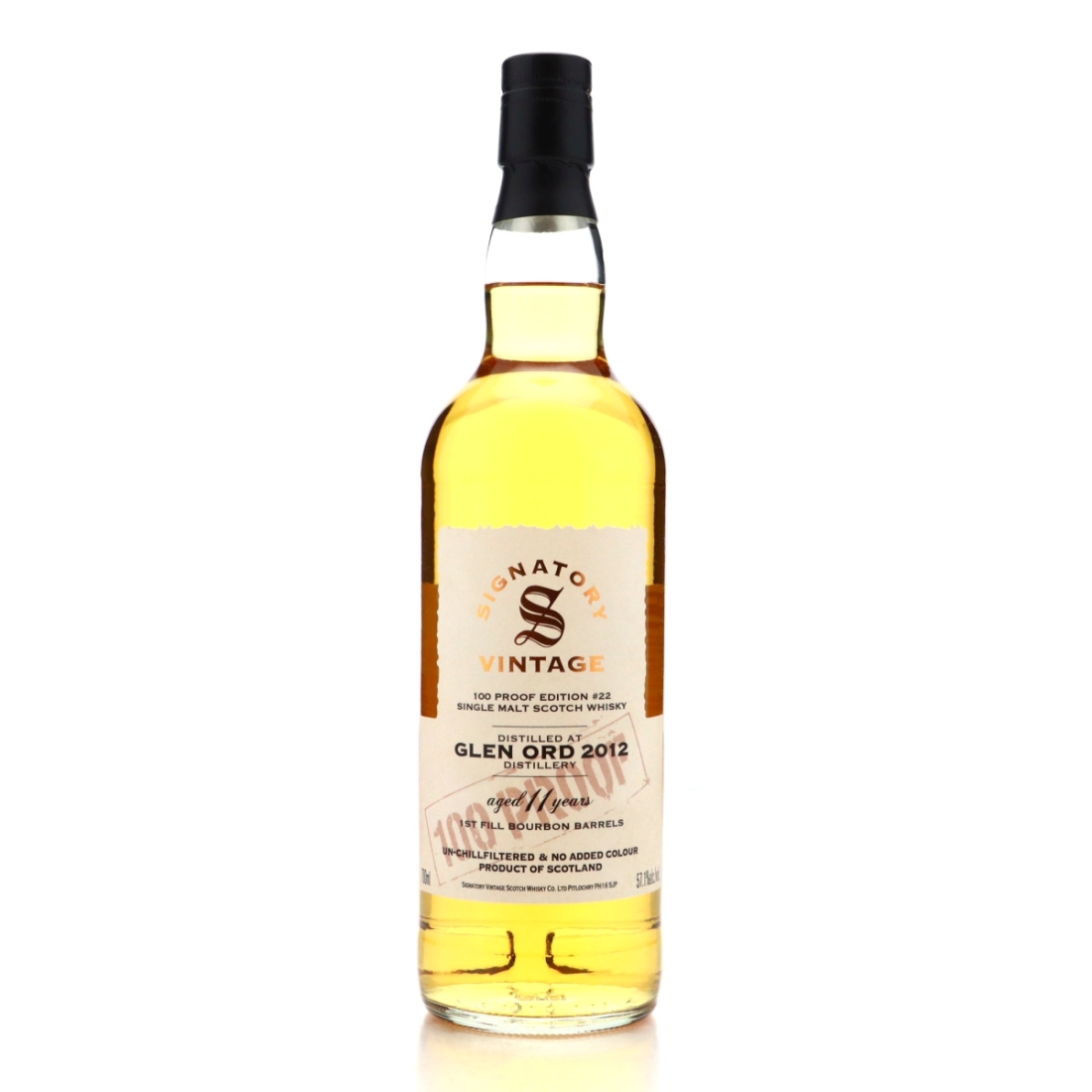 Glen Ord 2012 Signatory Vintage 11 Year Old 100 Proof
