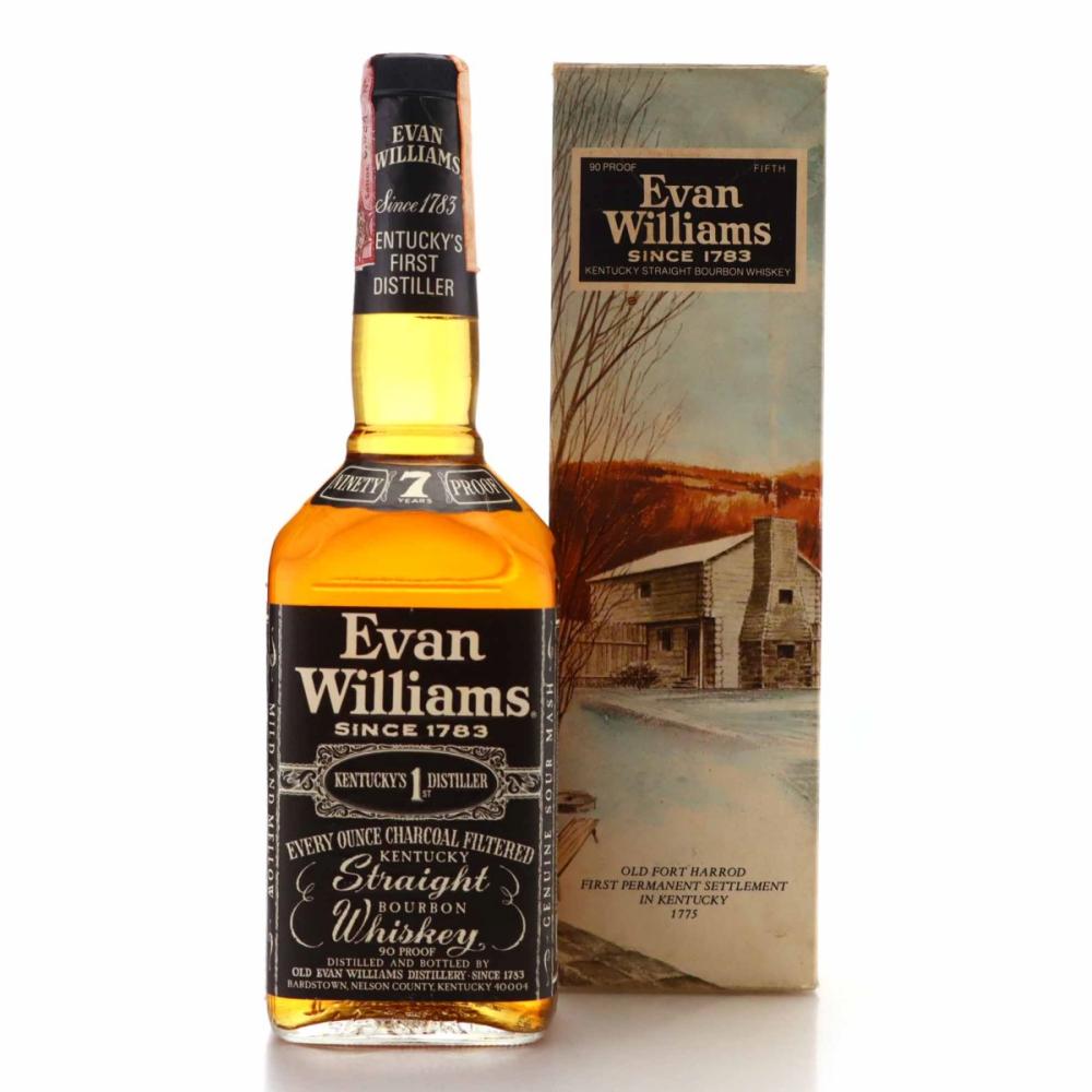 Evan Williams 7 Year Old Kentucky Straight Bourbon 1975