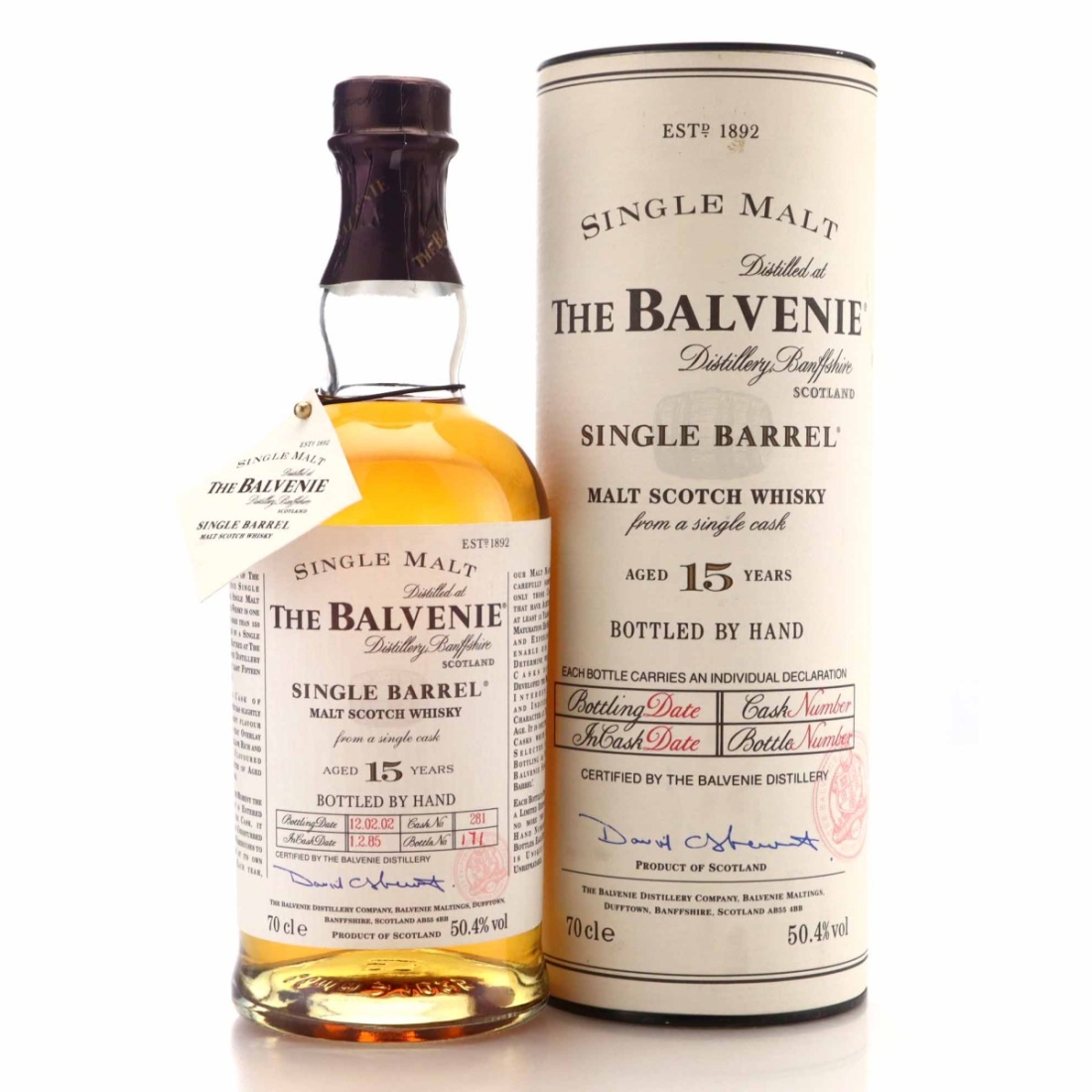 Balvenie 1985 Single Barrel 15 Year Old #281