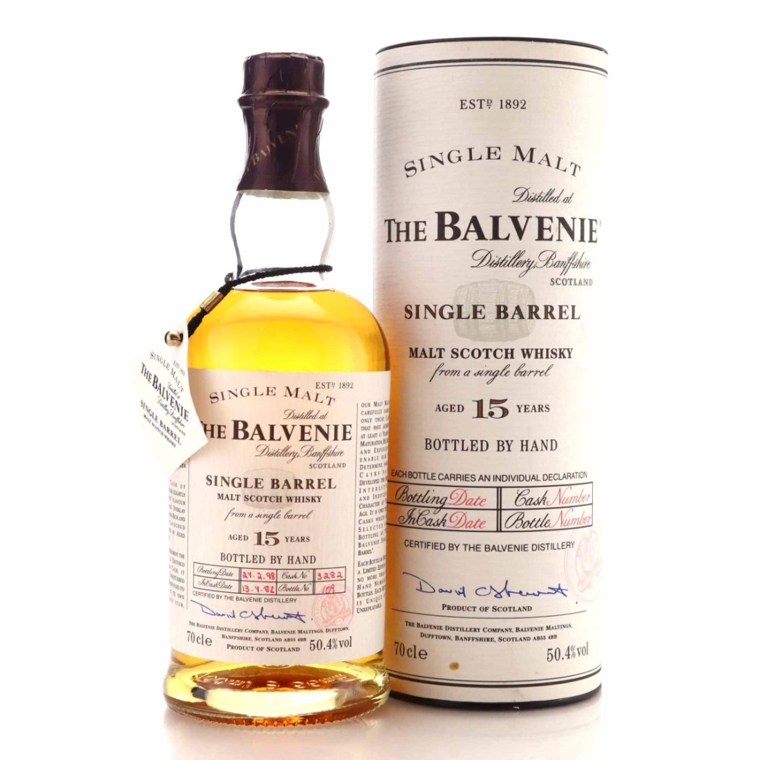 Balvenie 1982 Single Barrel 15 Year Old #3282