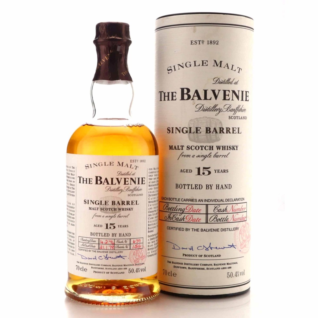Balvenie 1978 Single Barrel 15 Year Old #639
