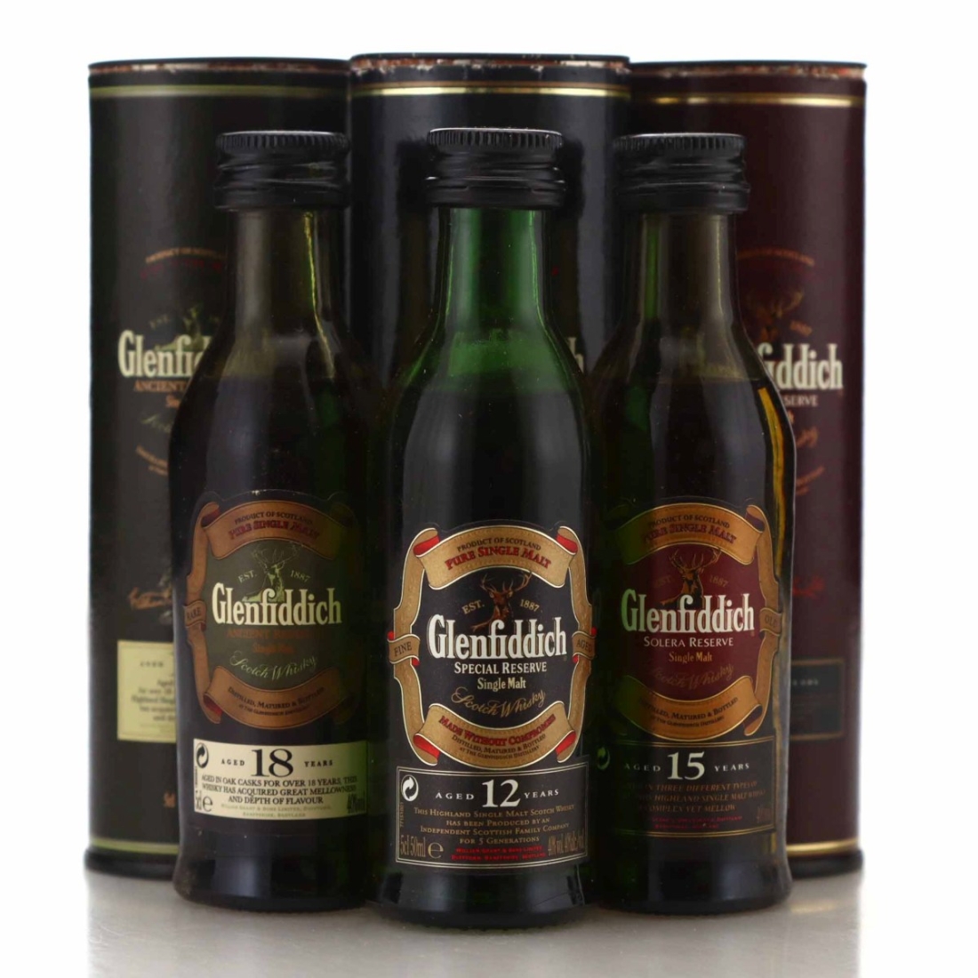 Glenfiddich Miniature Gift Pack Selection 3 x 5cl