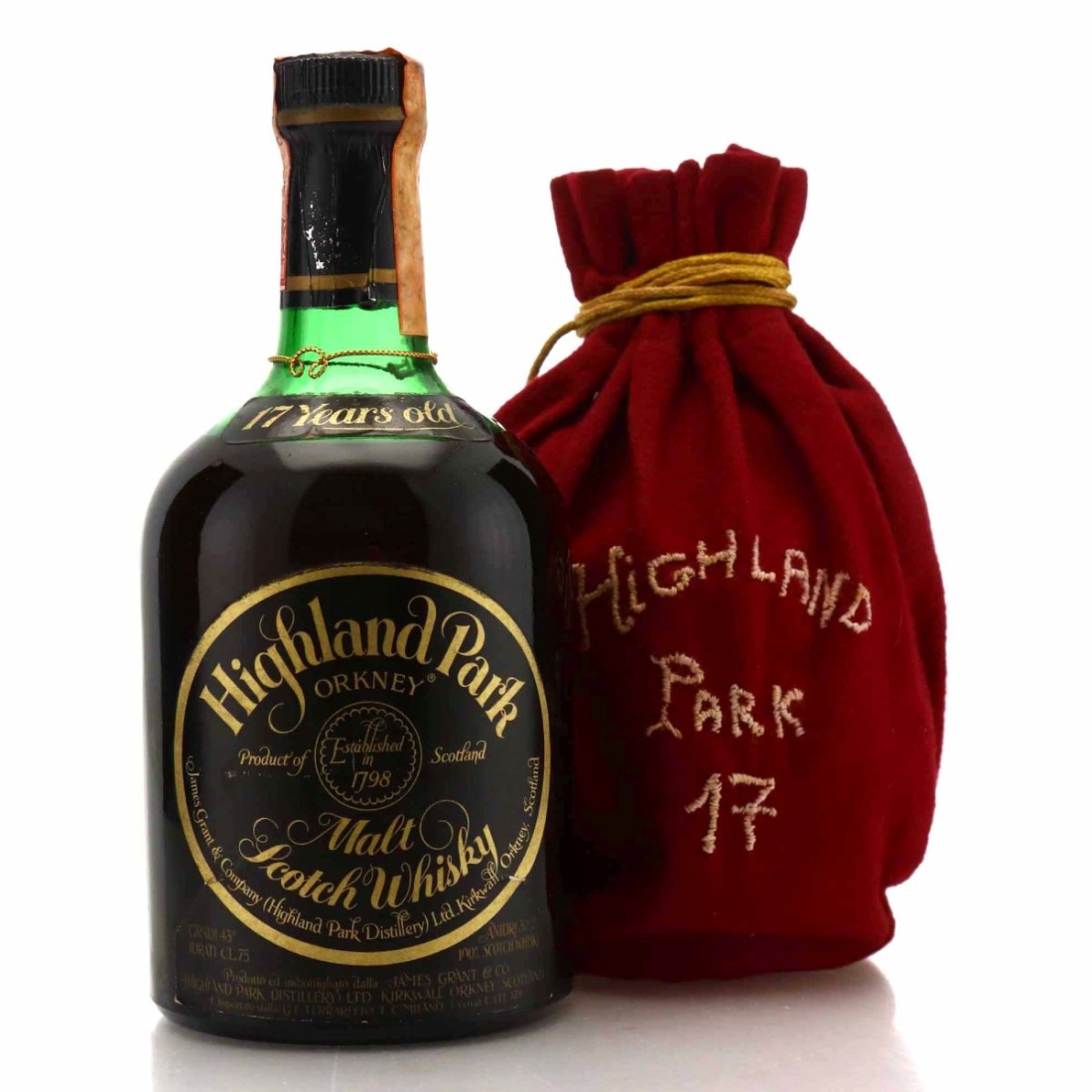 Highland Park 17 Year Old 1970s / Ferraretto Import