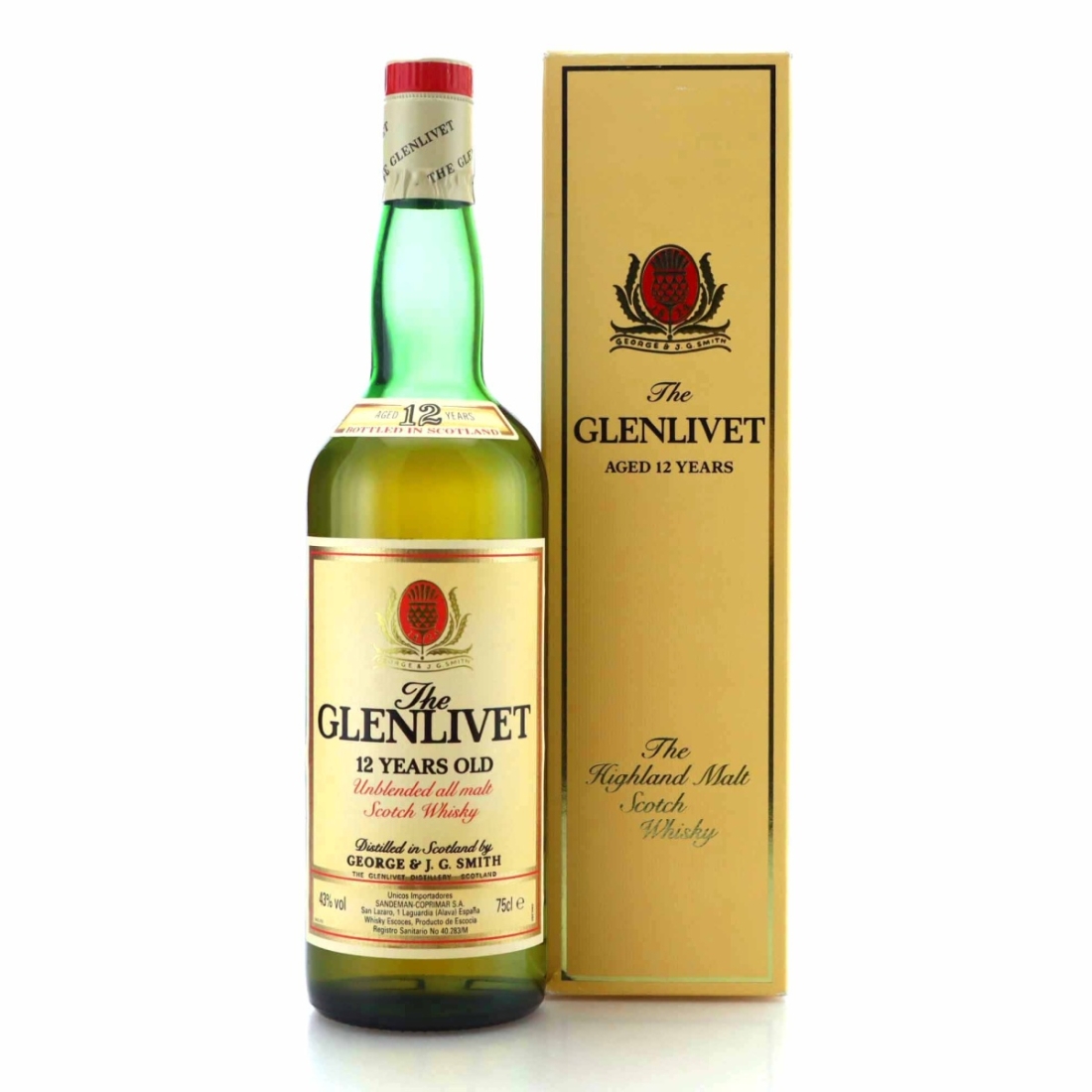 Glenlivet 12 Year Old 75cl / Spanish Import