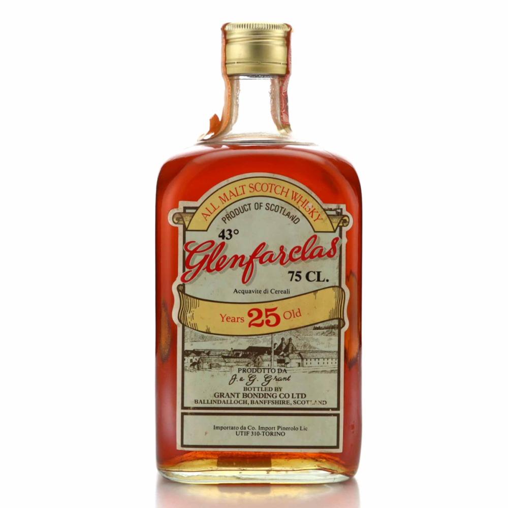 Glenfarclas 25 Year Old Grant Bonding Co 1970s / Co. Pinerolo Import