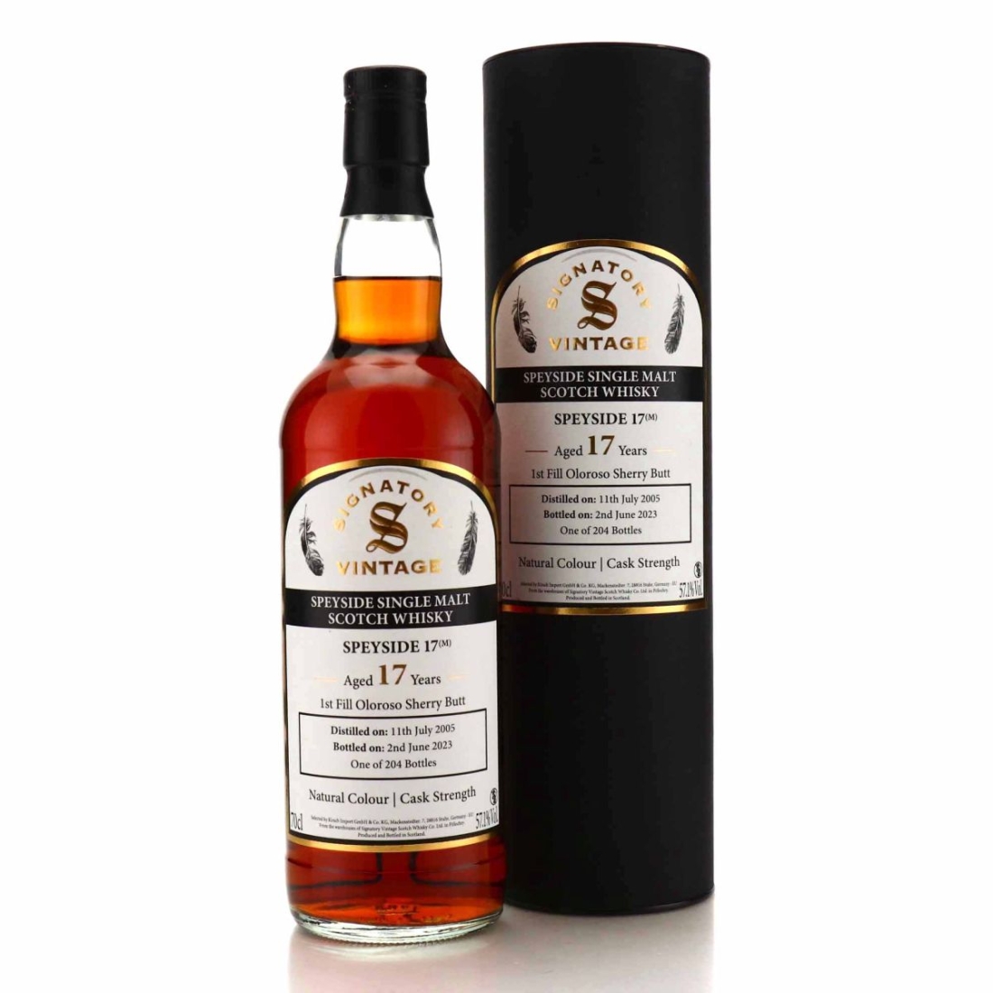 Macallan 'Speyside 17' 2005 Signatory Vintage 17 Year Old Cask Strength