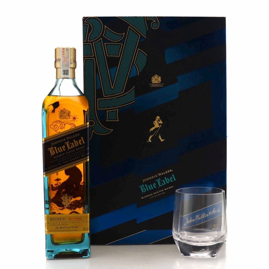 Johnnie Walker Blue Label Gift Pack 75cl / Happy New Year Golden Cat - Vietnam