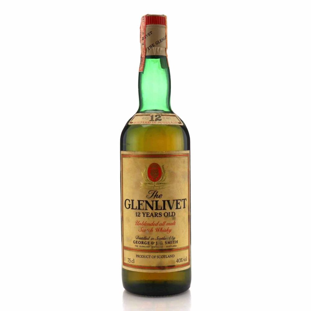 Glenlivet 12 Year Old 1980s / Seagram Italia Import