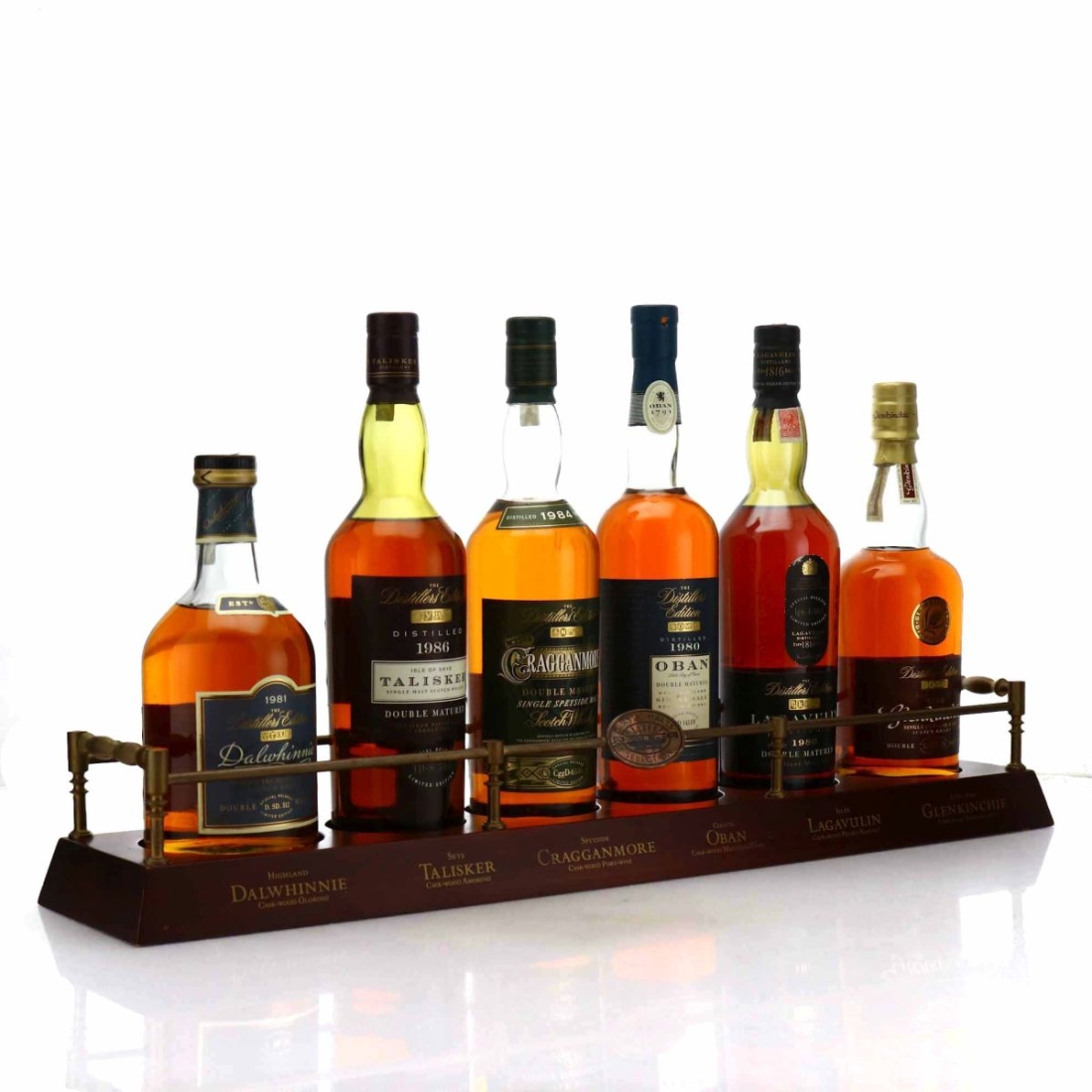 Classic Malt Distillers Editions 6 x 70cl and Plinth / including Lagavulin 1980