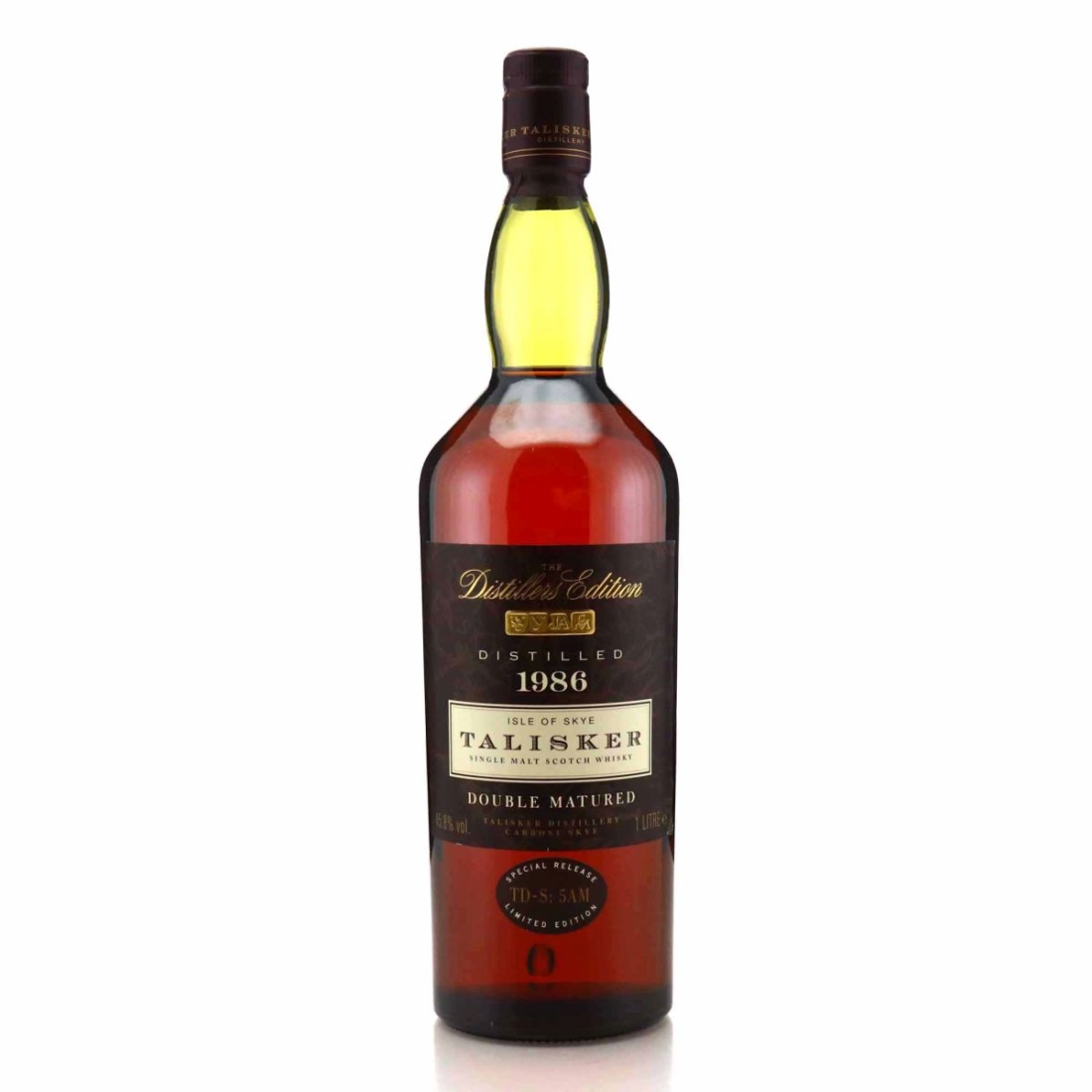 Talisker 1986 Distillers Edition TD-S: 5AM / Inaugural Release 1 Litre