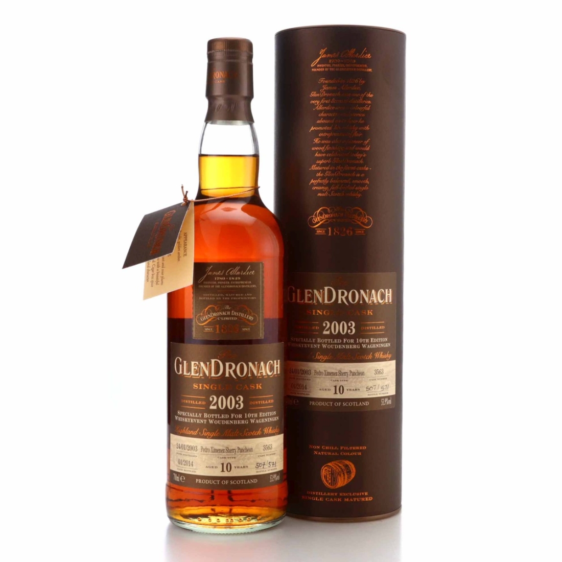 Glendronach 2003 Single PX Cask 10 Year Old #3563 / Whiskyevent Woudenberg Wageningen