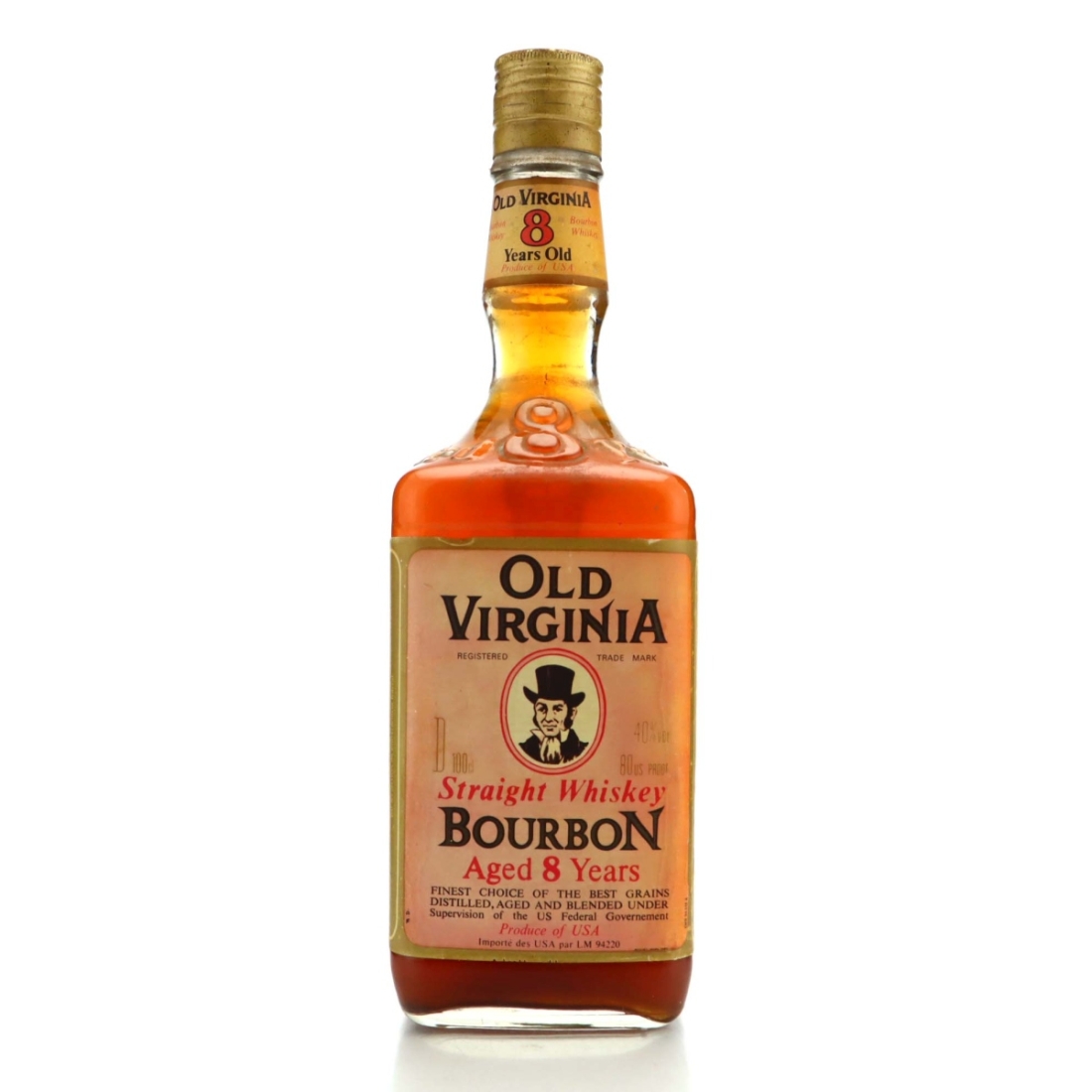 Old Virginia 8 Year Old Straight Bourbon 1 Litre