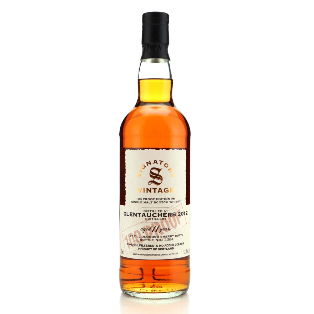 Glentauchers 2012 Signatory Vintage 11 Year Old 100 Proof