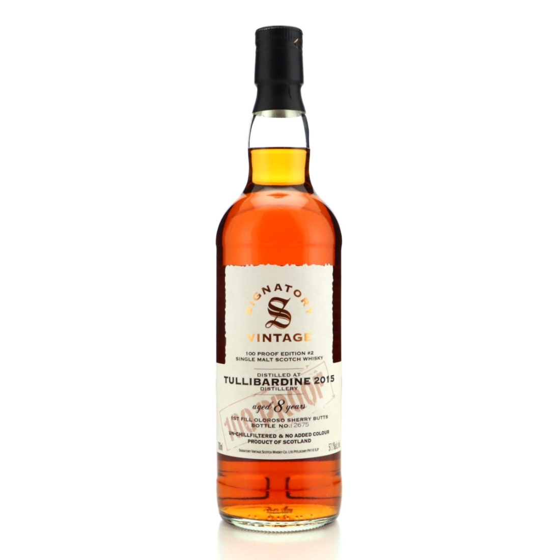 Tullibardine 2015 Signatory Vintage 8 Year Old 100 Proof