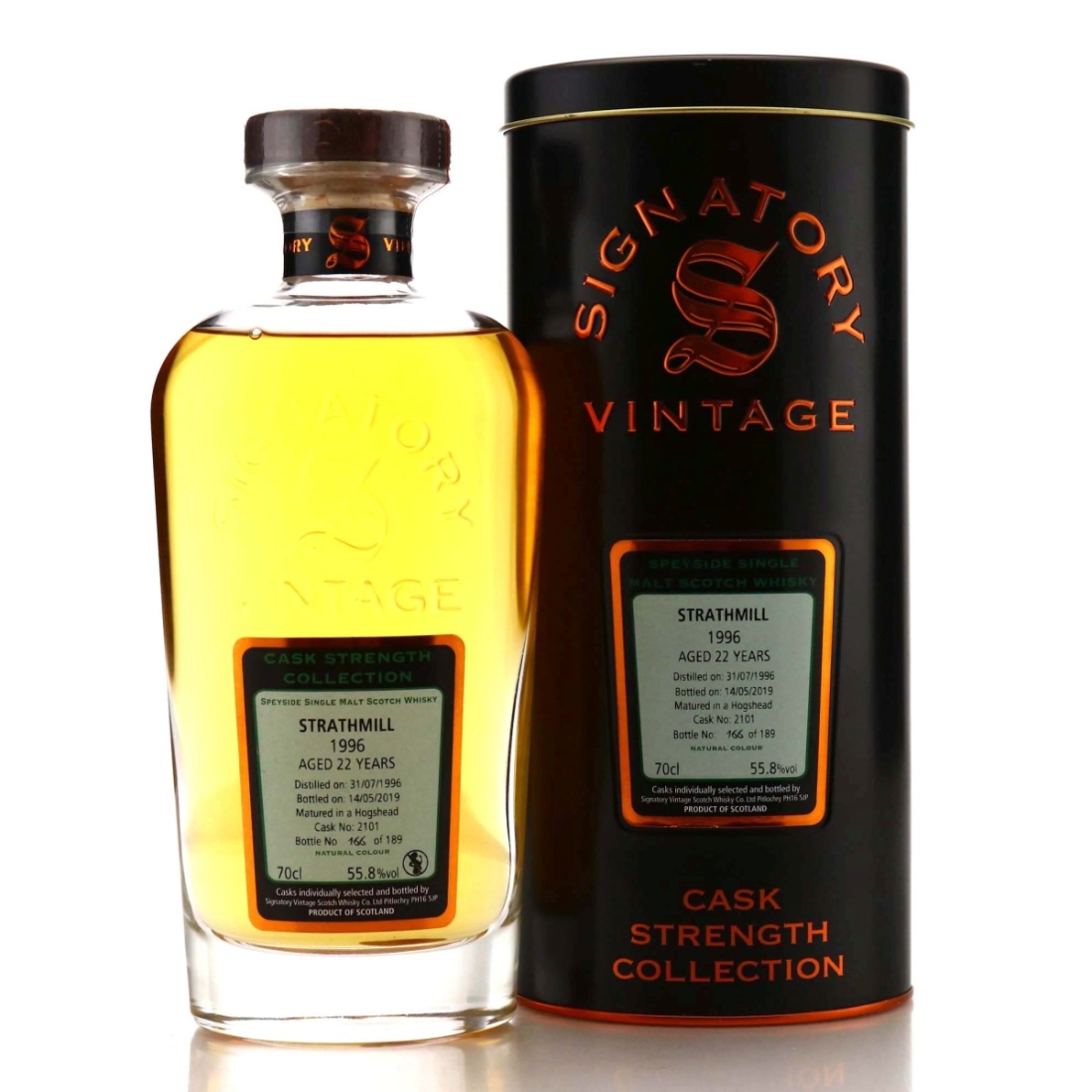 Strathmill 1996 Signatory Vintage 22 Year Old Cask Strength