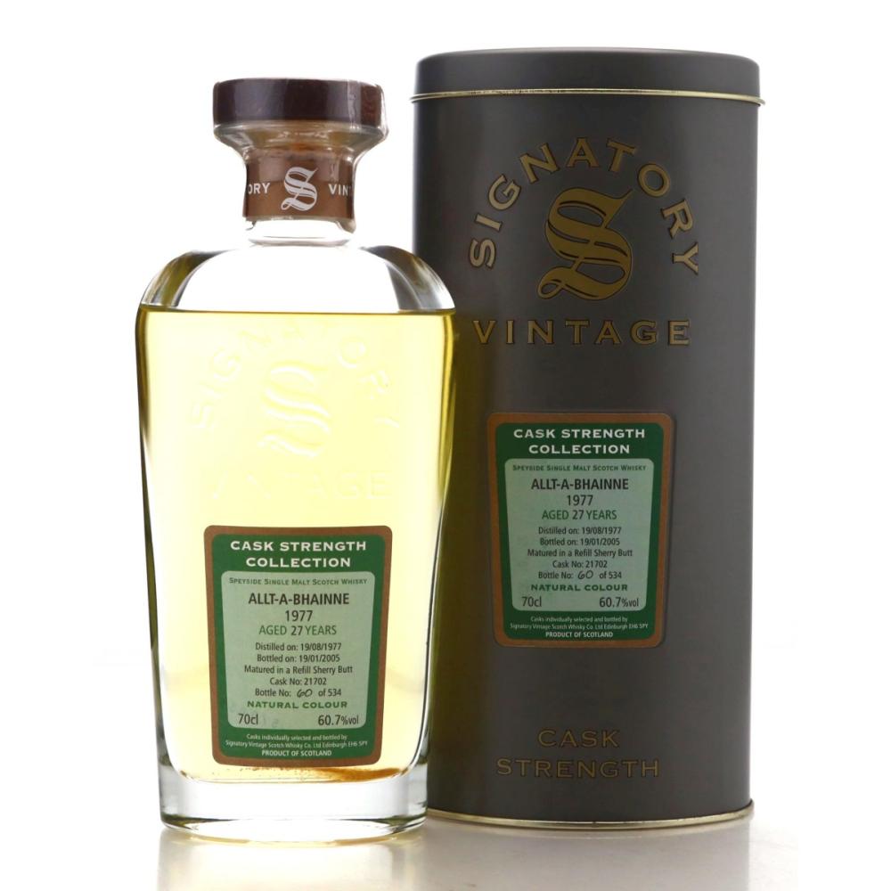Allt-A-Bhainne 1977 Signatory Vintage 27 Year Old Cask Strength