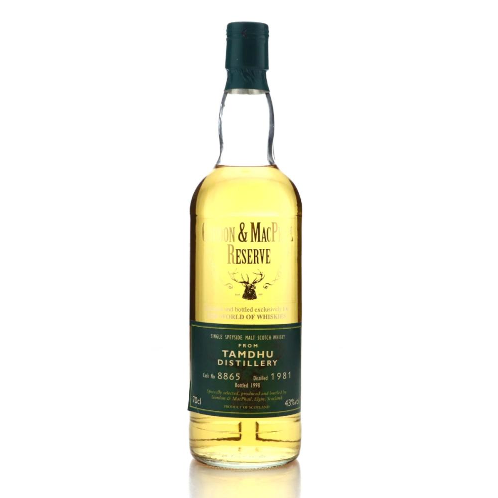 Tamdhu 1981 Gordon and MacPhail Reserve