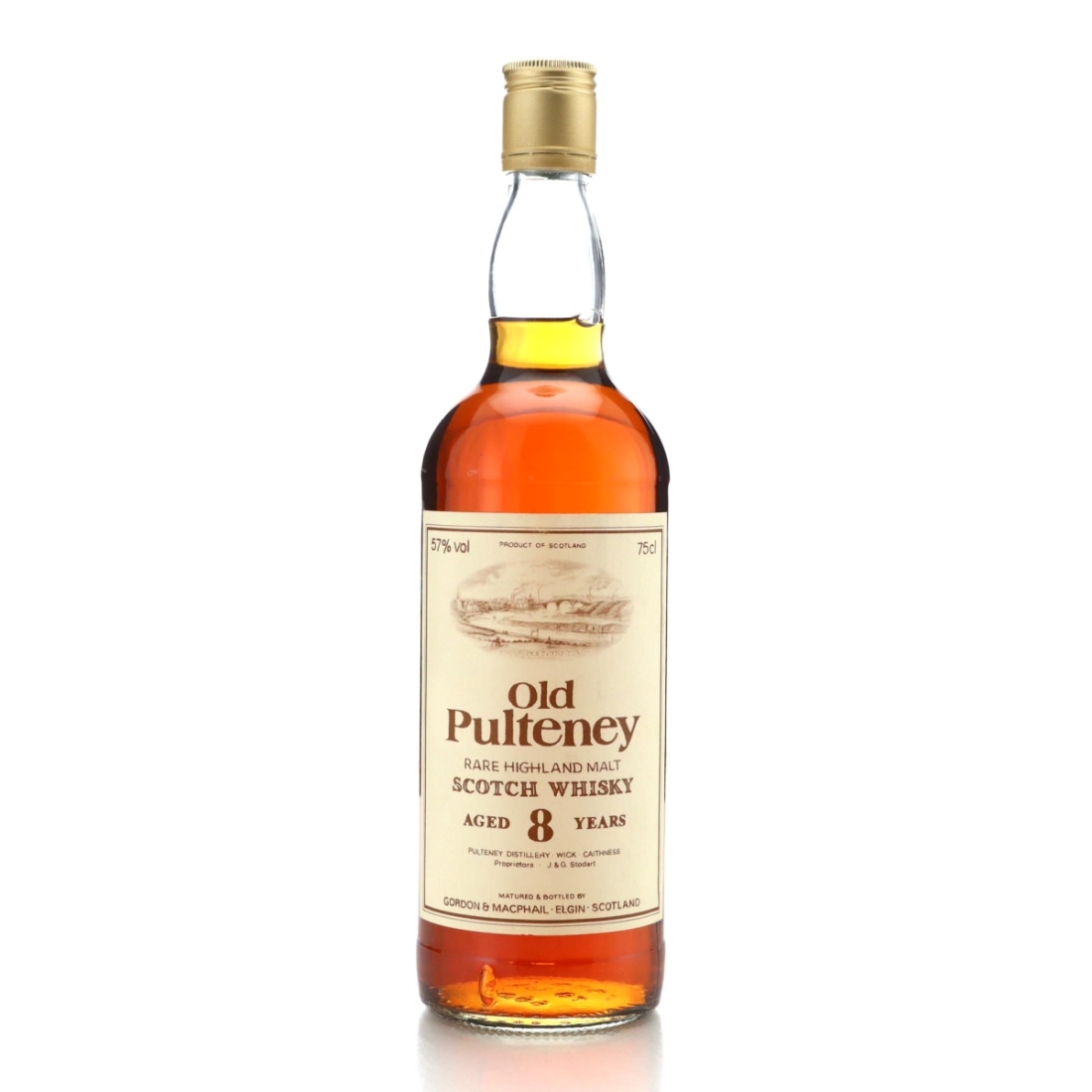 Old Pulteney 8 Year Old Gordon and MacPhail 100 Proof 1980s