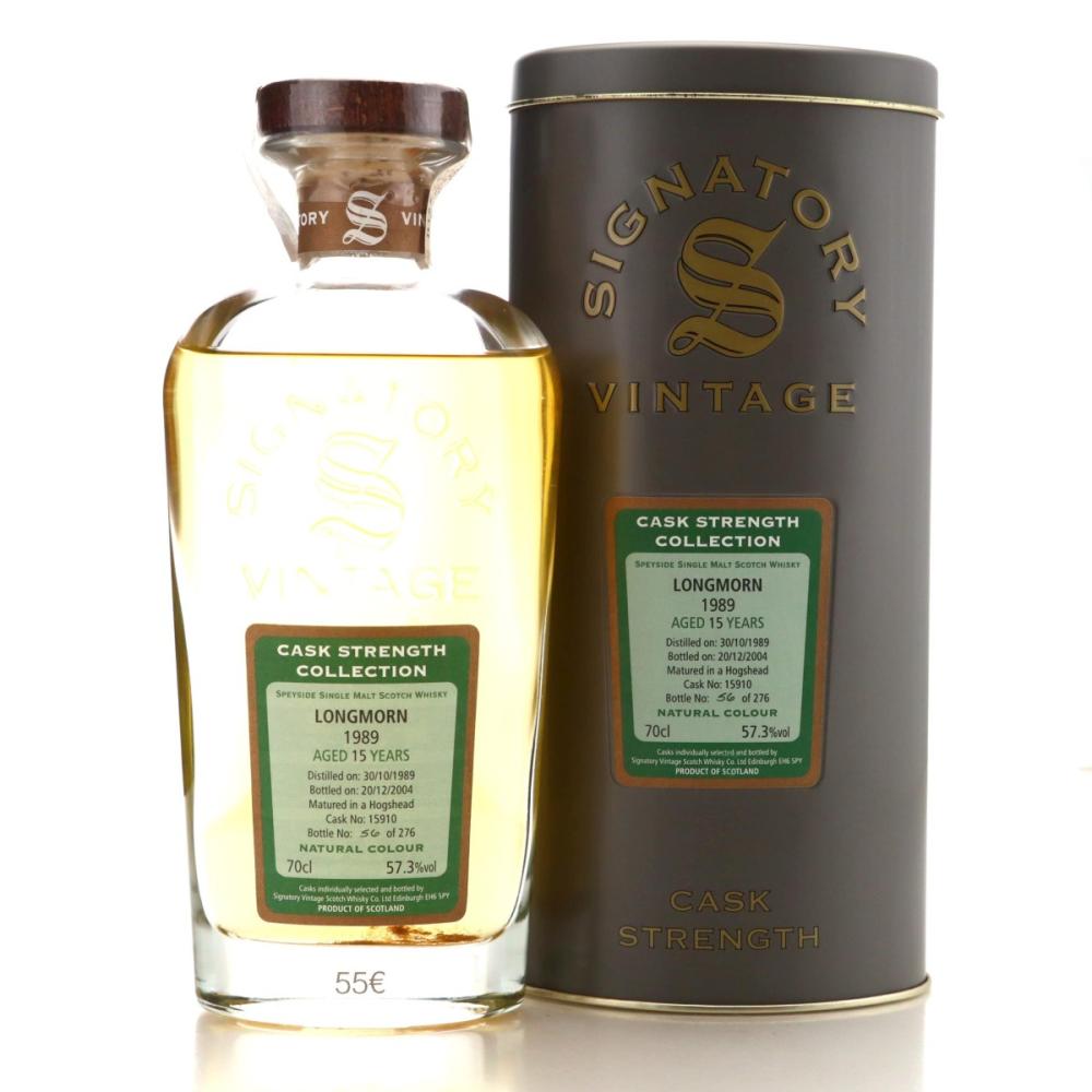 Longmorn 1989 Signatory Vintage 15 Year Old Cask Strength #15910