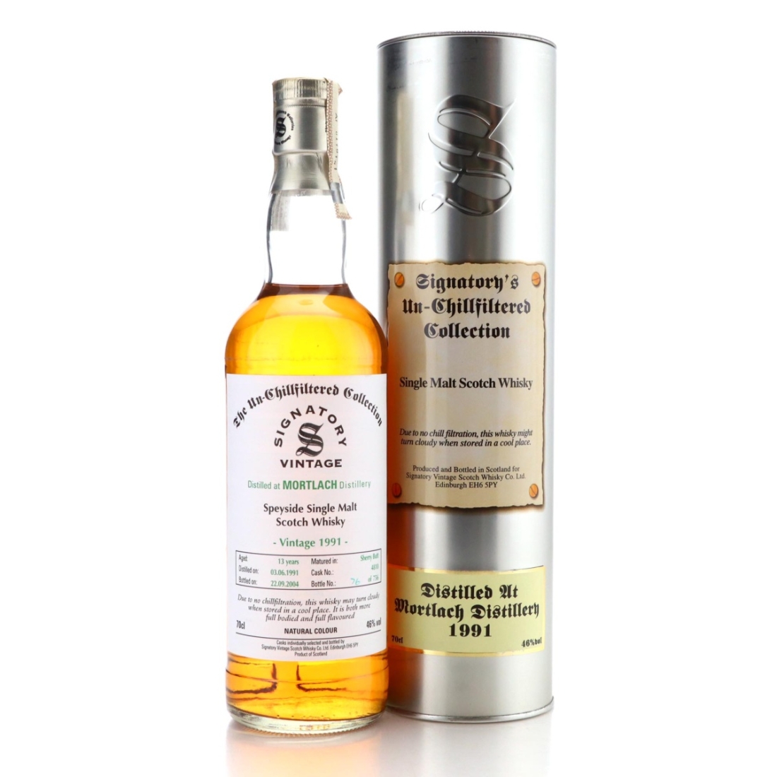 Mortlach 1991 Signatory Vintage 13 Year Old #4810