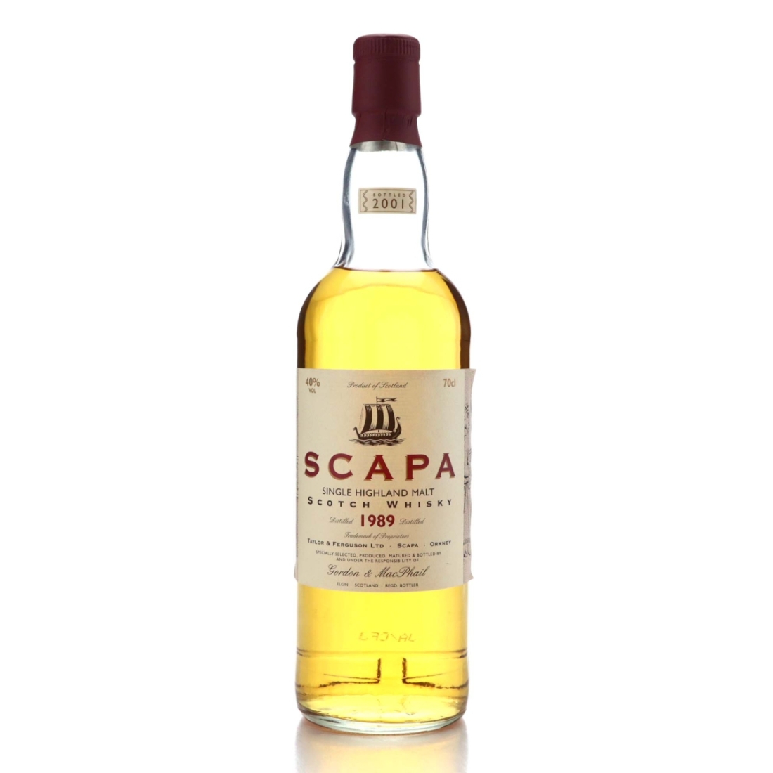 Scapa 1989 Gordon and MacPhail bottled 2001