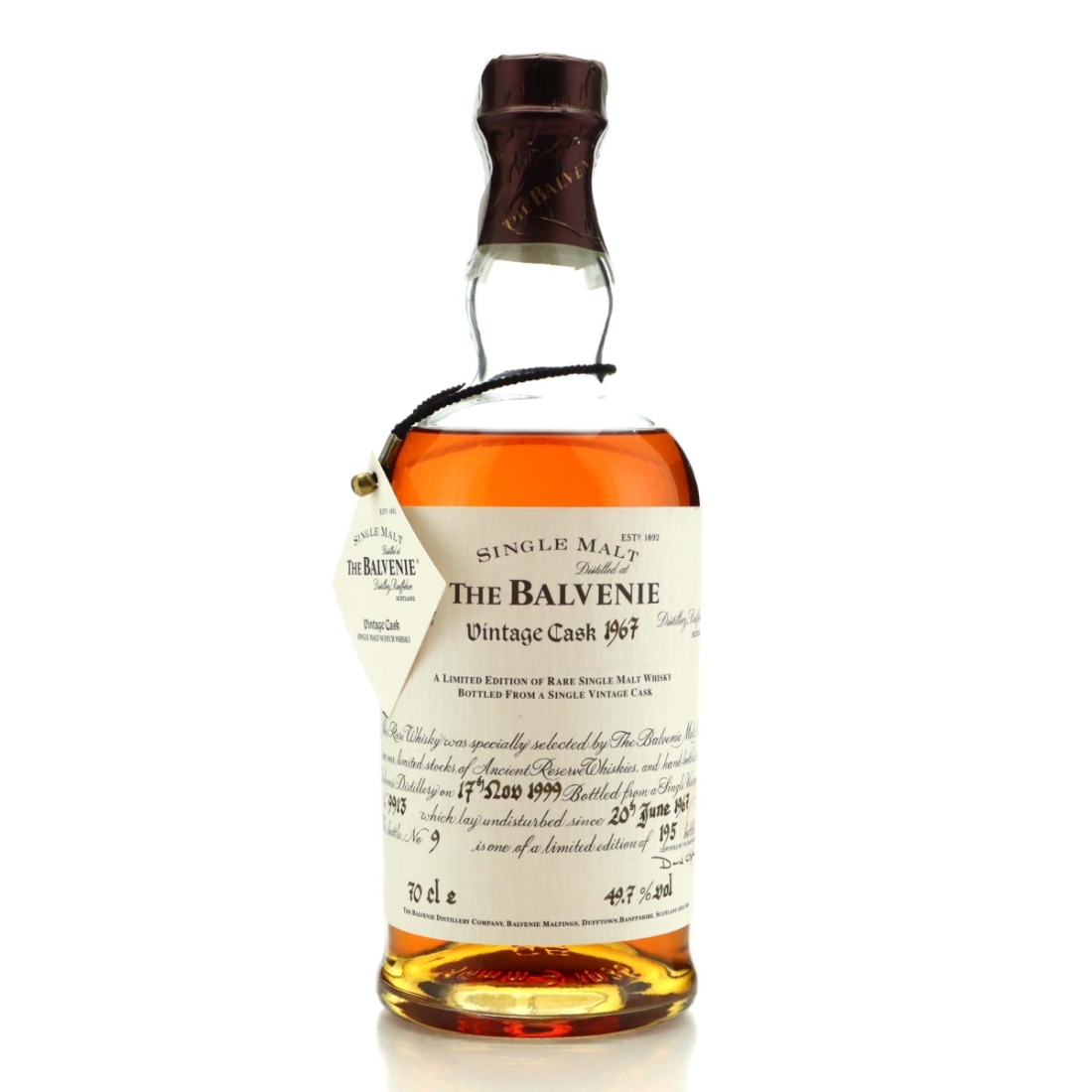 Balvenie 1967 Vintage Cask #9913