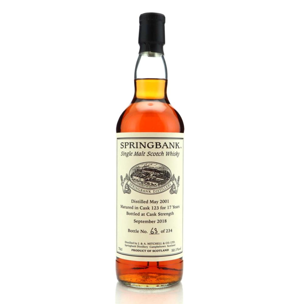 Springbank 2001 Private Cask 17 Year Old #123