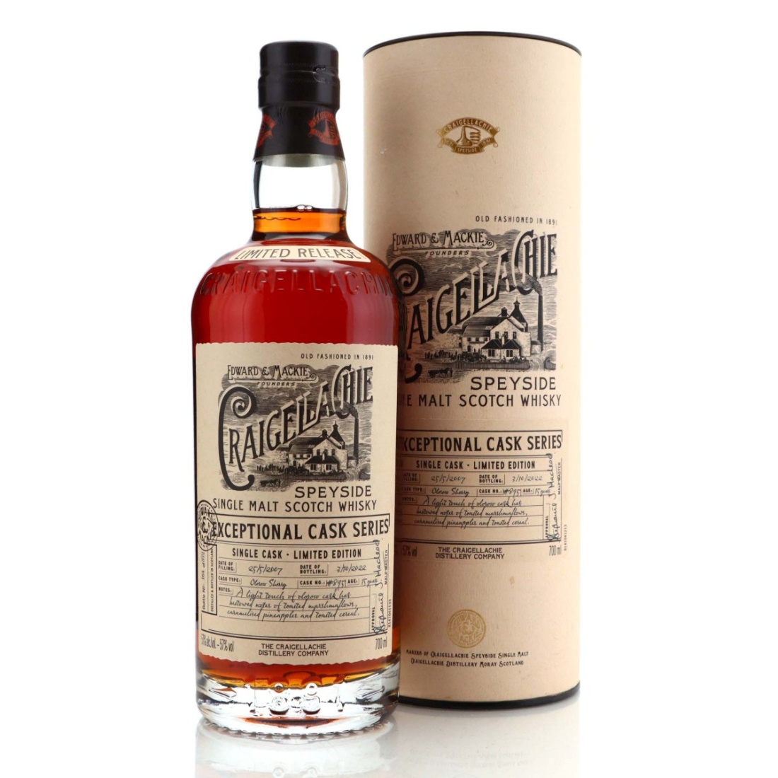 Craigellachie 2007 Exceptional Cask 15 Year Old #895