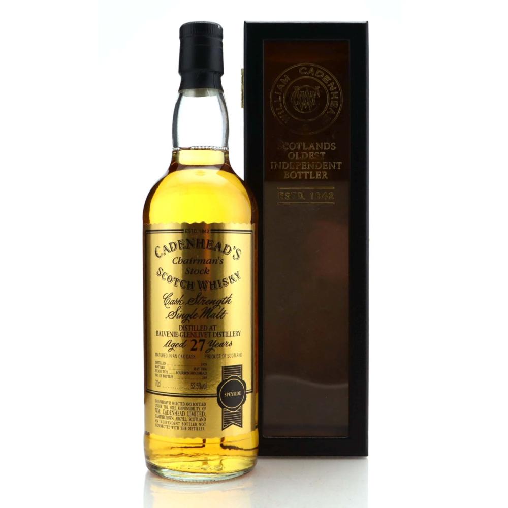 Balvenie 1979 Cadenhead's 27 Year Old Chairman's Stock