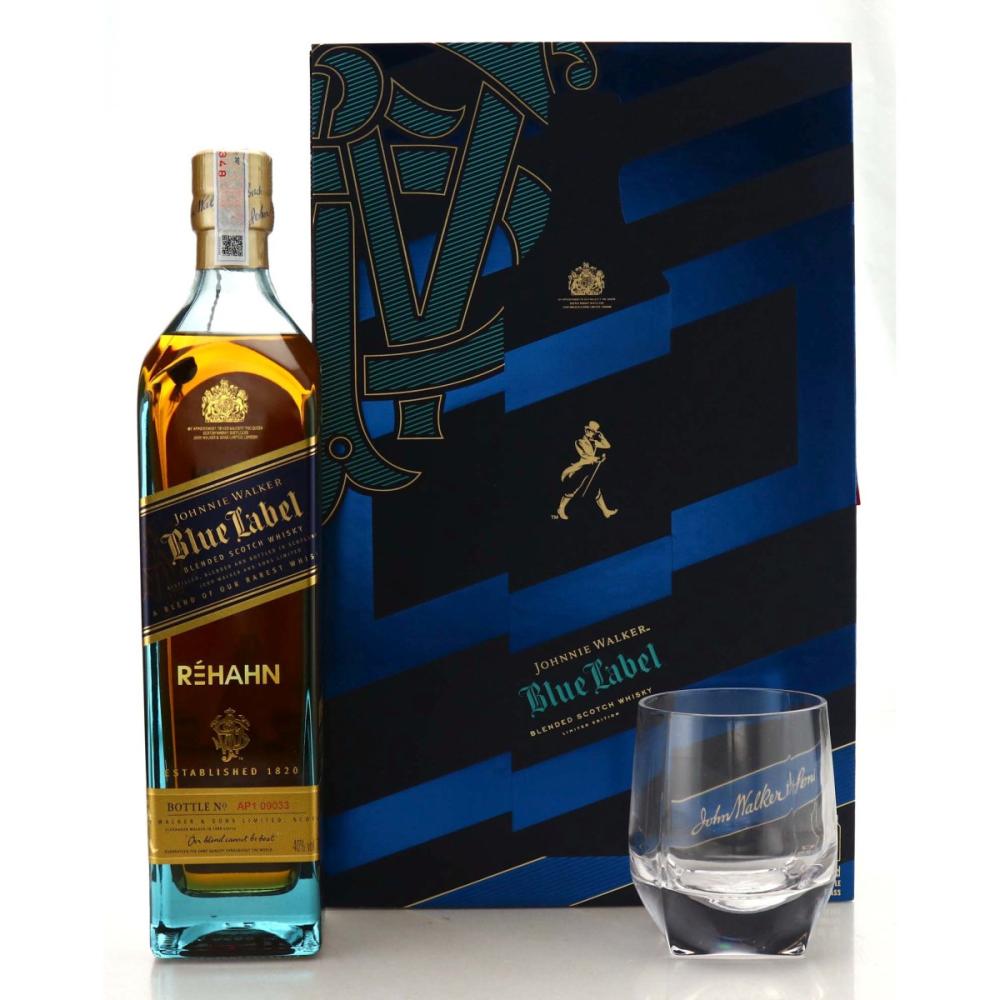 Johnnie Walker Blue Label 75cl / Rehahn Gift Pack