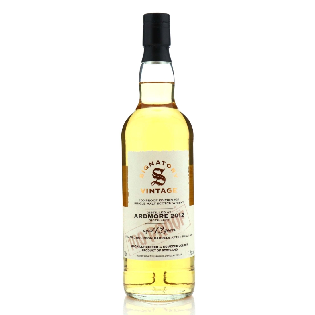 Ardmore 2012 Signatory Vintage 12 Year Old 100 Proof