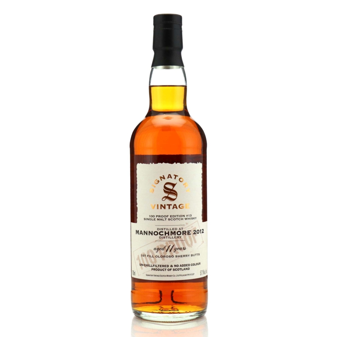Mannochmore 2012 Signatory Vintage 11 Year Old 100 Proof