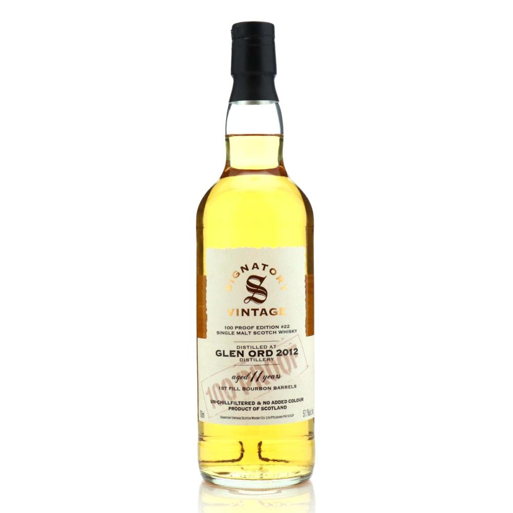 Glen Ord 2012 Signatory Vintage 11 Year Old 100 Proof