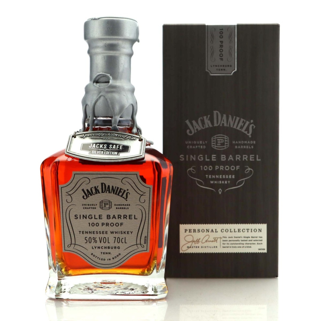 Jack Daniel's Single Barrel 100 Proof 70cl / Jacks Safe Silver Edition
