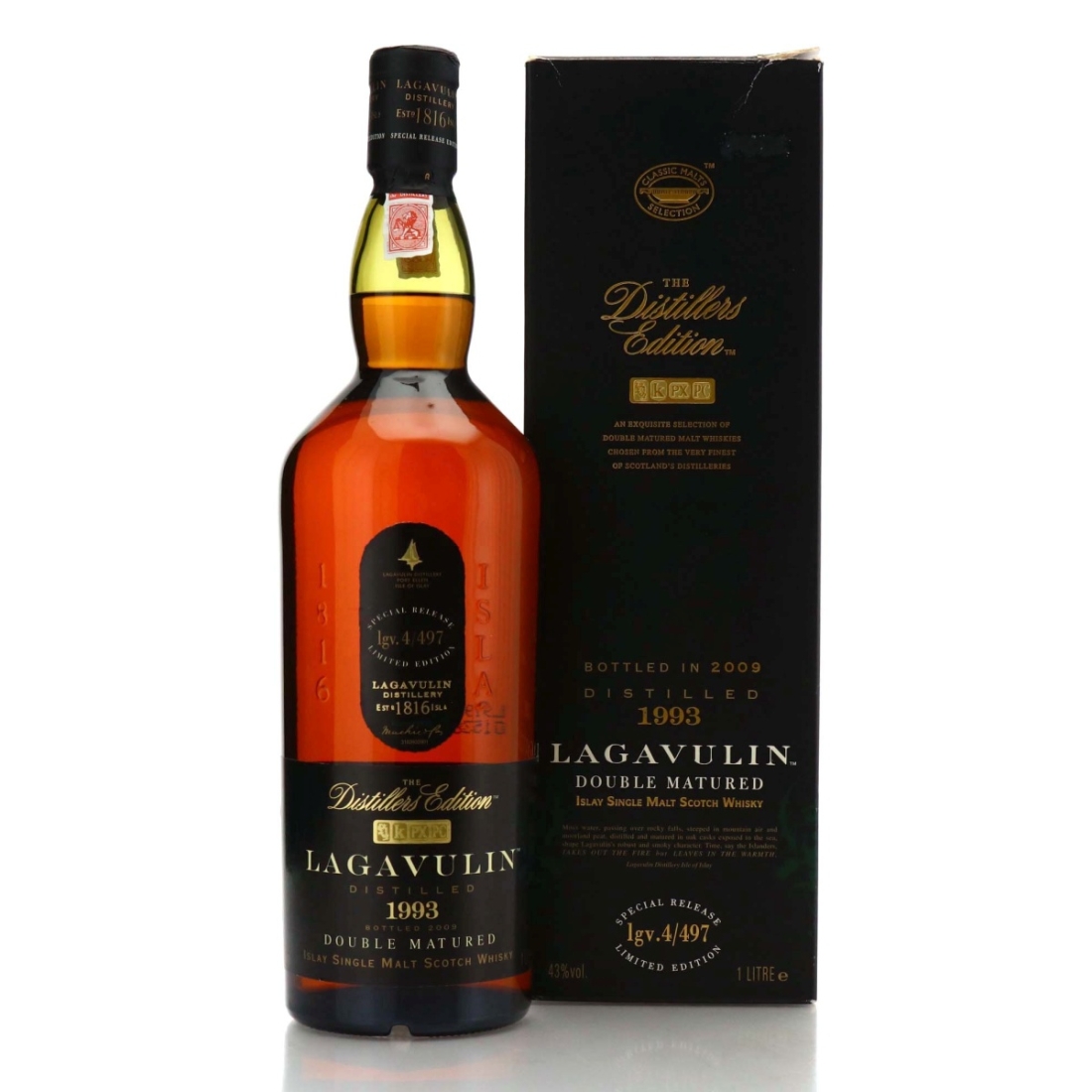 Lagavulin 1993 Distillers Edition lgv.4/497 1 Litre